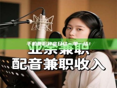 香港手机兼职致富日结一单一结！